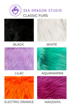 Reversible Day Glow Mens Fur Vest Mens Tops SEA DRAGON STUDIO 