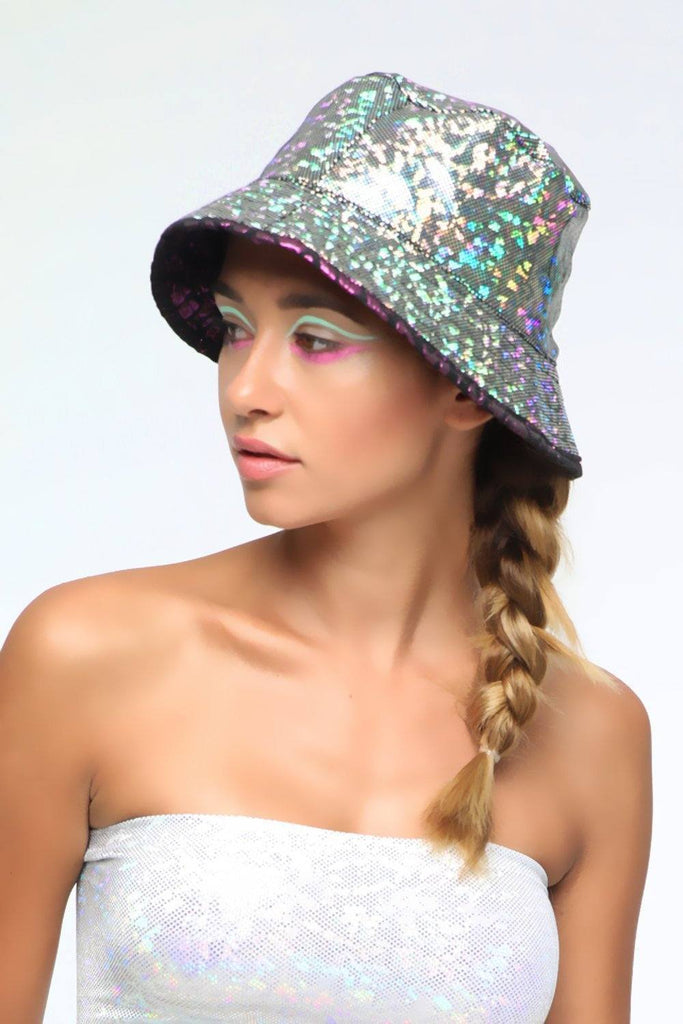Holographic Reversible Bucket Hat | 22 Colors - Headwear