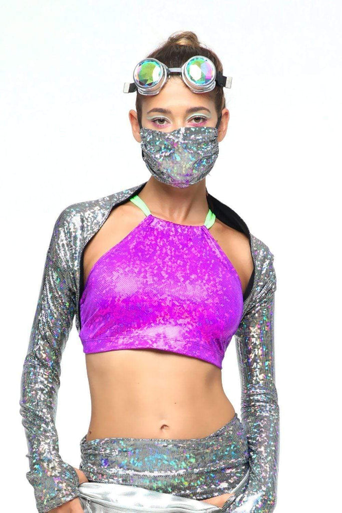 Holographic Dust Mask - Festival & Rave Clothing Accessories From Sea Dragon Studio
