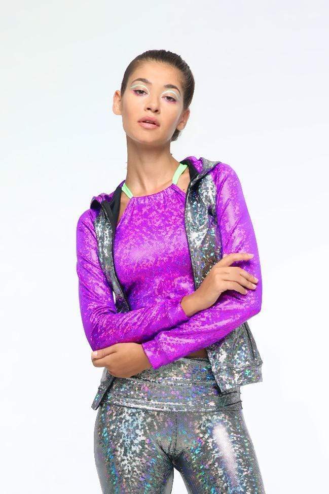 Holographic Hoodie | 13 Colors - Womens Tops