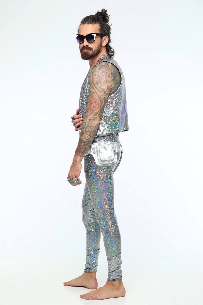 Mens Holographic Dancing Vest - Men's Tops From Sea Dragon Studio Festival & Rave Wear Collection