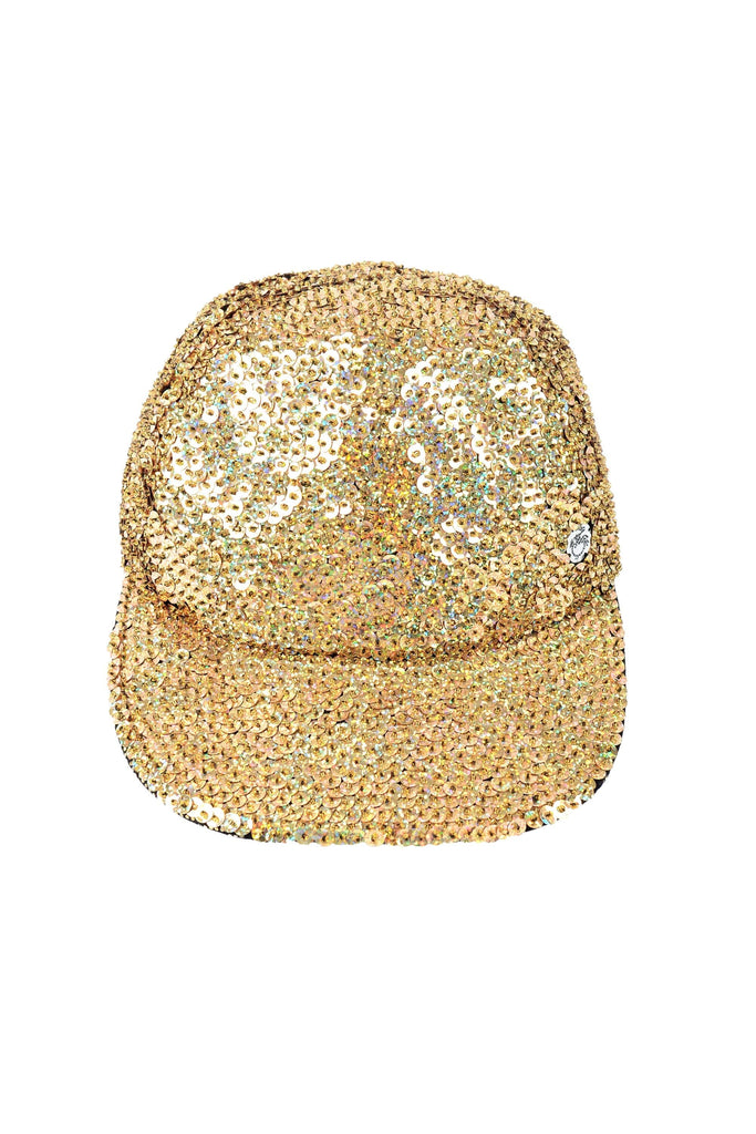 Holographic Sequin Hat | Gold Headwear SEA DRAGON STUDIO 