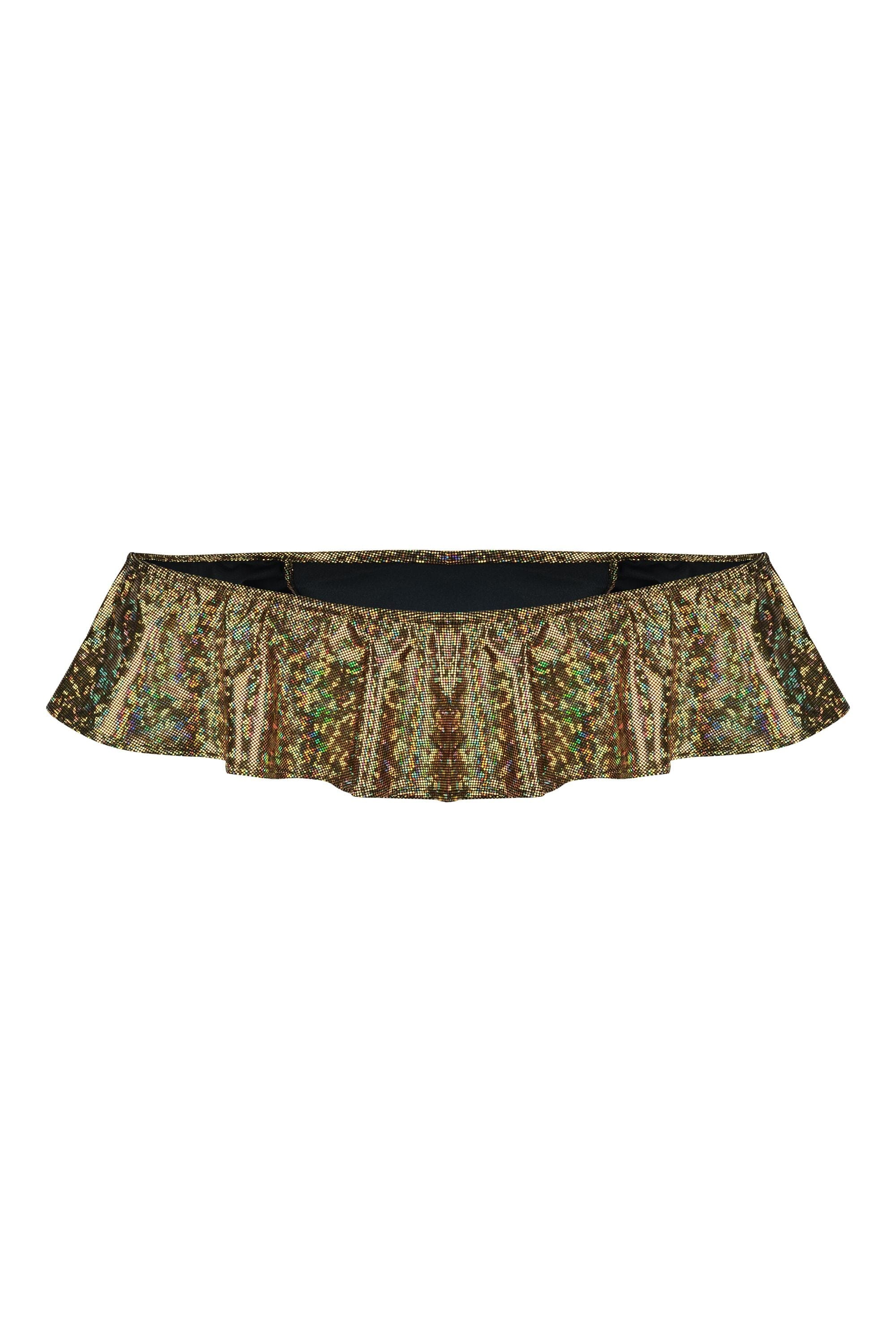 Holographic Señorita Crop Top | 13 Colors Womens Tops SEA DRAGON STUDIO Gold Rush XSMALL 