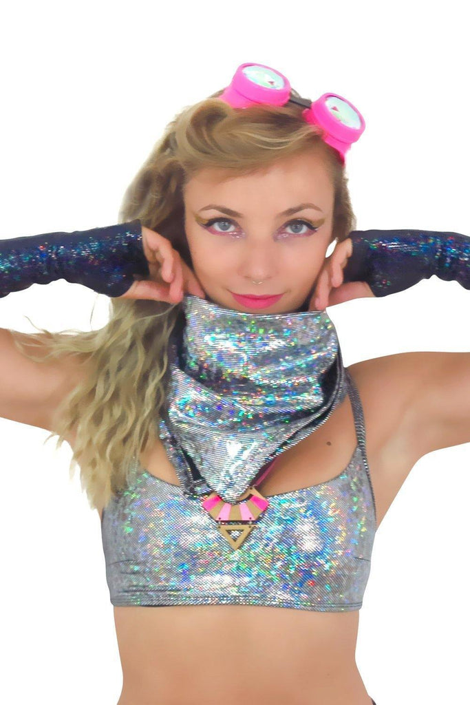 Holographic Bandana - Festival & Rave Fashion Accessories From Sea Dragon Studio