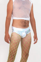 Mens Holographic Bikini Briefs | 13 Colors Mens Bottoms SEA DRAGON STUDIO XSMALL Gold Rush 