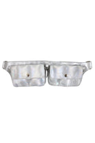 Holographic Double Pocket Leather Festival Belt Leather SEA DRAGON STUDIO 