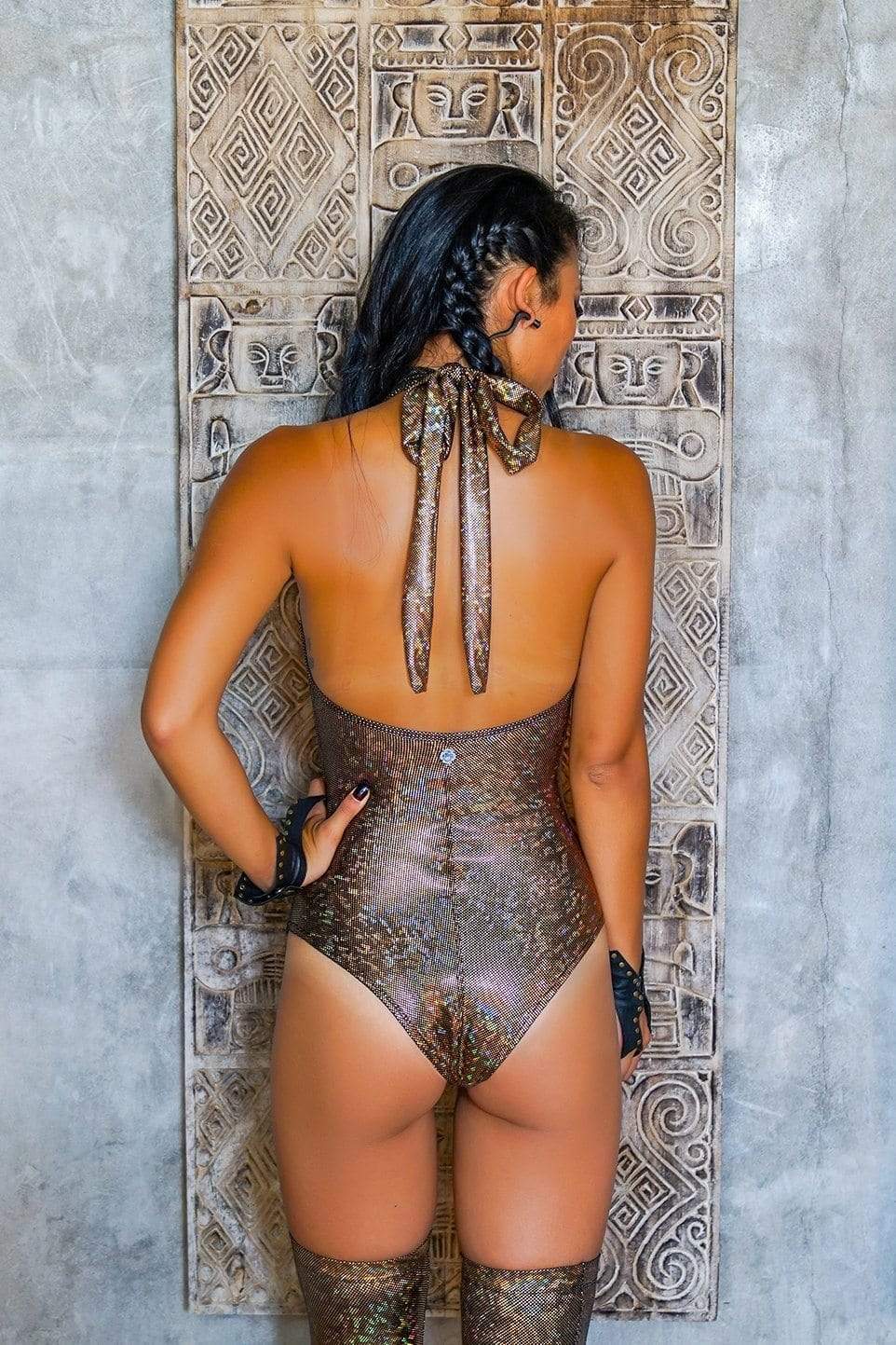 Holographic Veronica Bodysuit | 13 Colors Womens Bodysuits SEA DRAGON STUDIO 