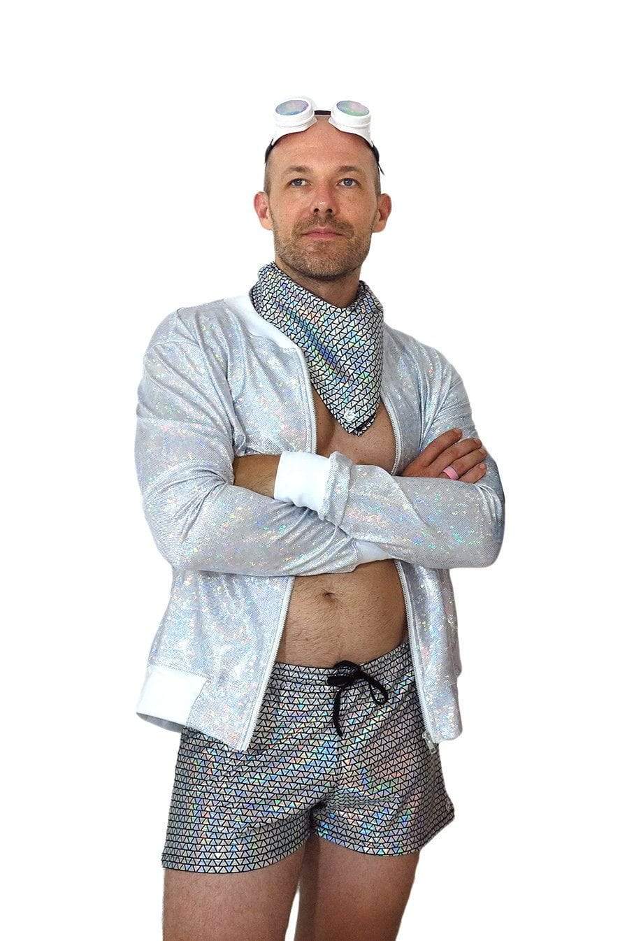 Holographic jacket men cheap