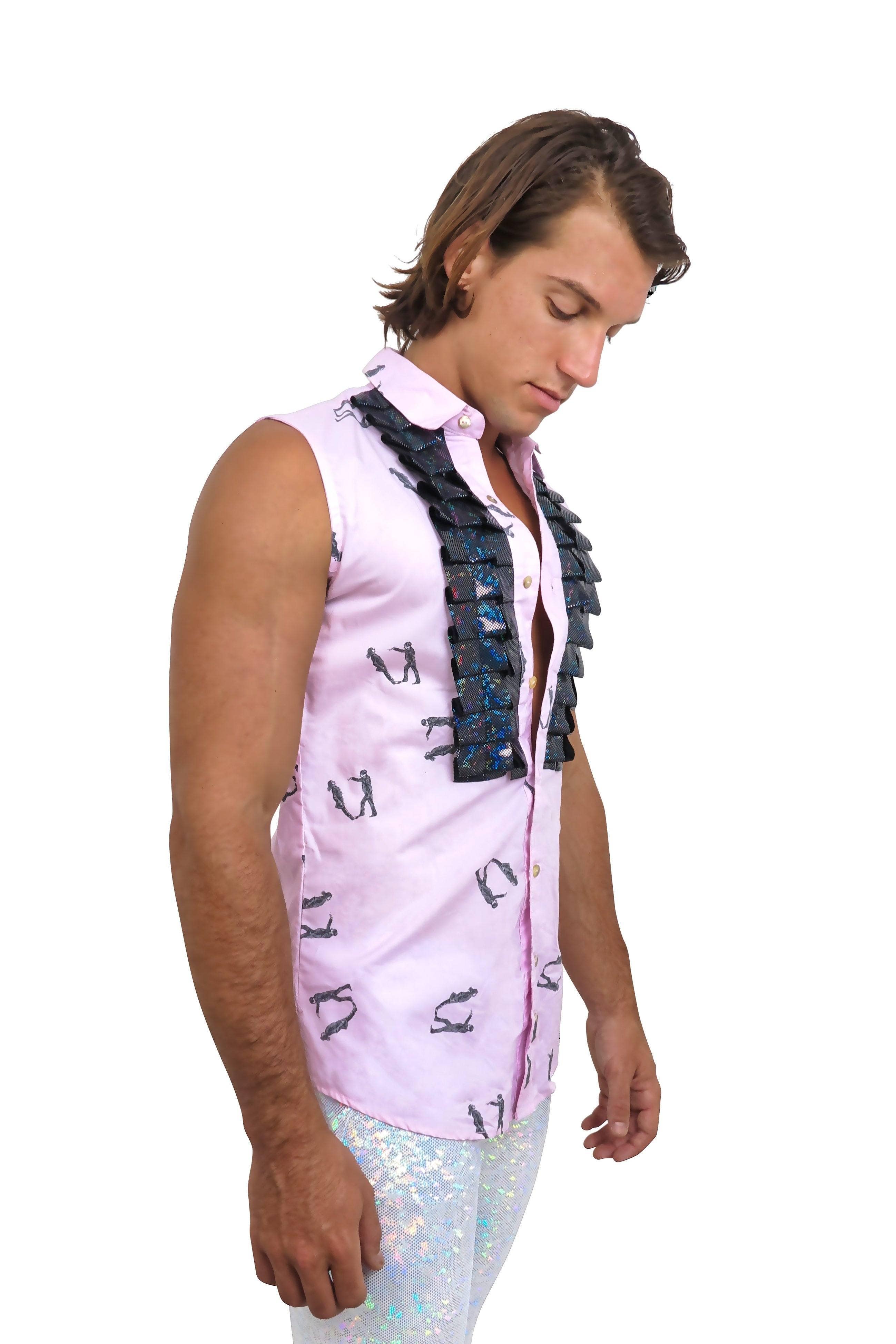 The Force Disco Tuxedo Shirt Mens Tops SEA DRAGON STUDIO XSmall 