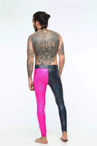 Mens Holographic Double-Trouble Meggings - Men's Bottoms From Sea Dragon Studio Festival & Rave Gear Collection