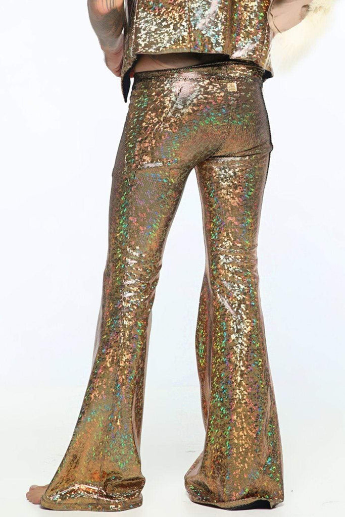 Mens Holographic Flares - Men's Bottoms From Sea Dragon Studio Festival & Rave Clothing Collection