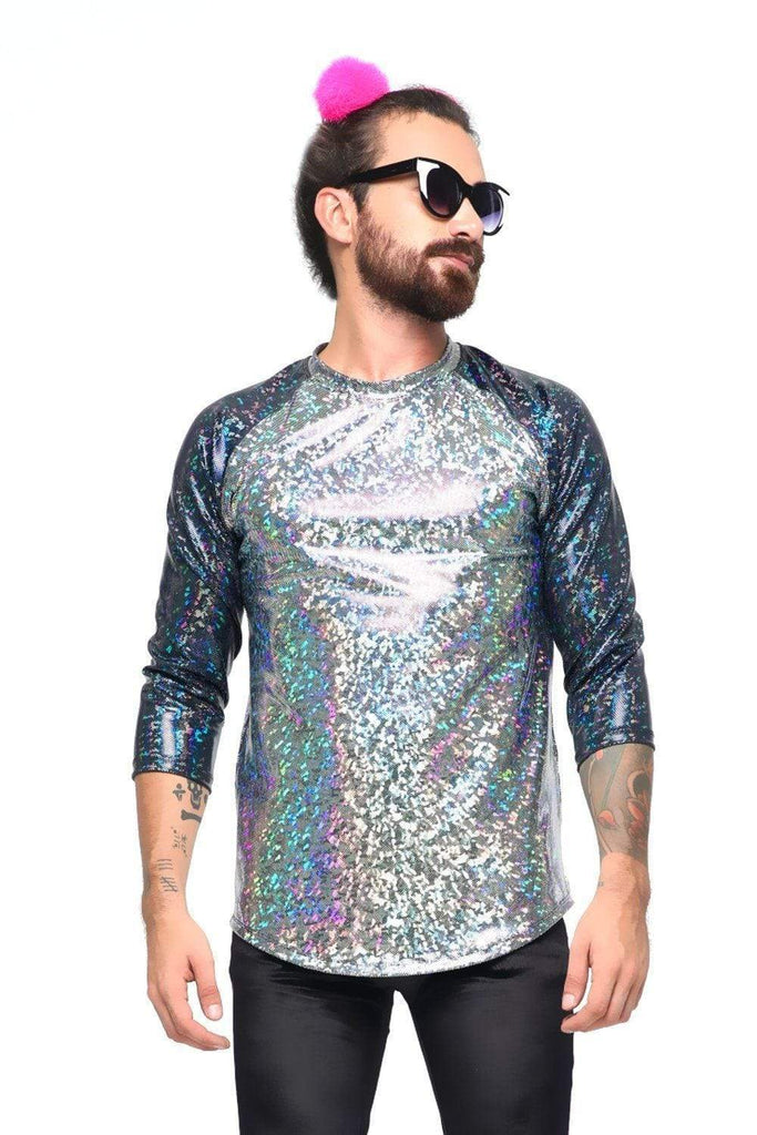 Mens Holographic Hardball Tee | 13 Colors - Mens Tops