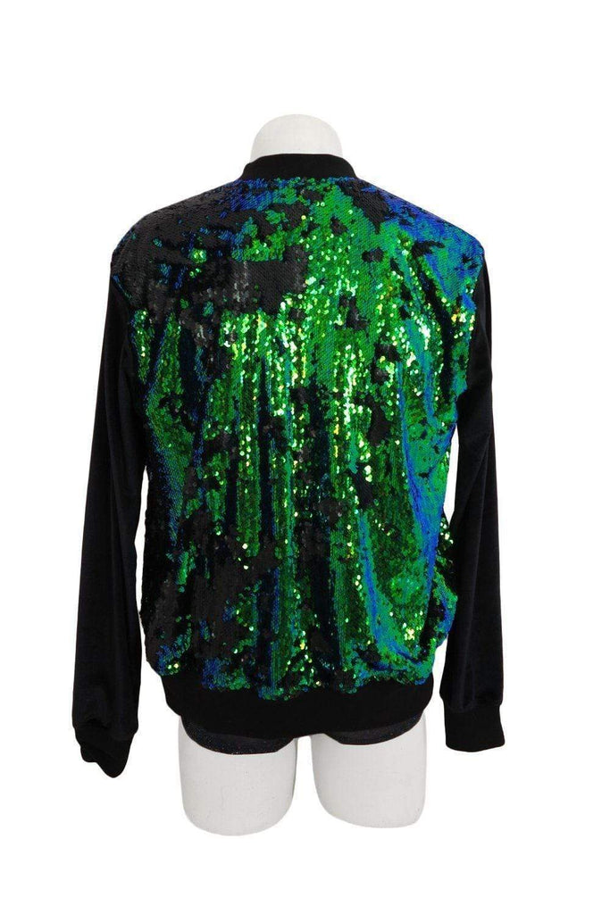 Mens Sequin Bomber Jacket - Mens Tops