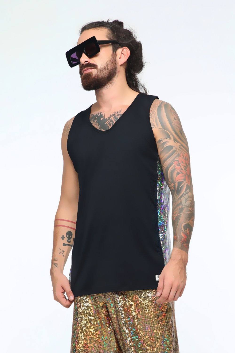 Holographic shirt and skirt best sale