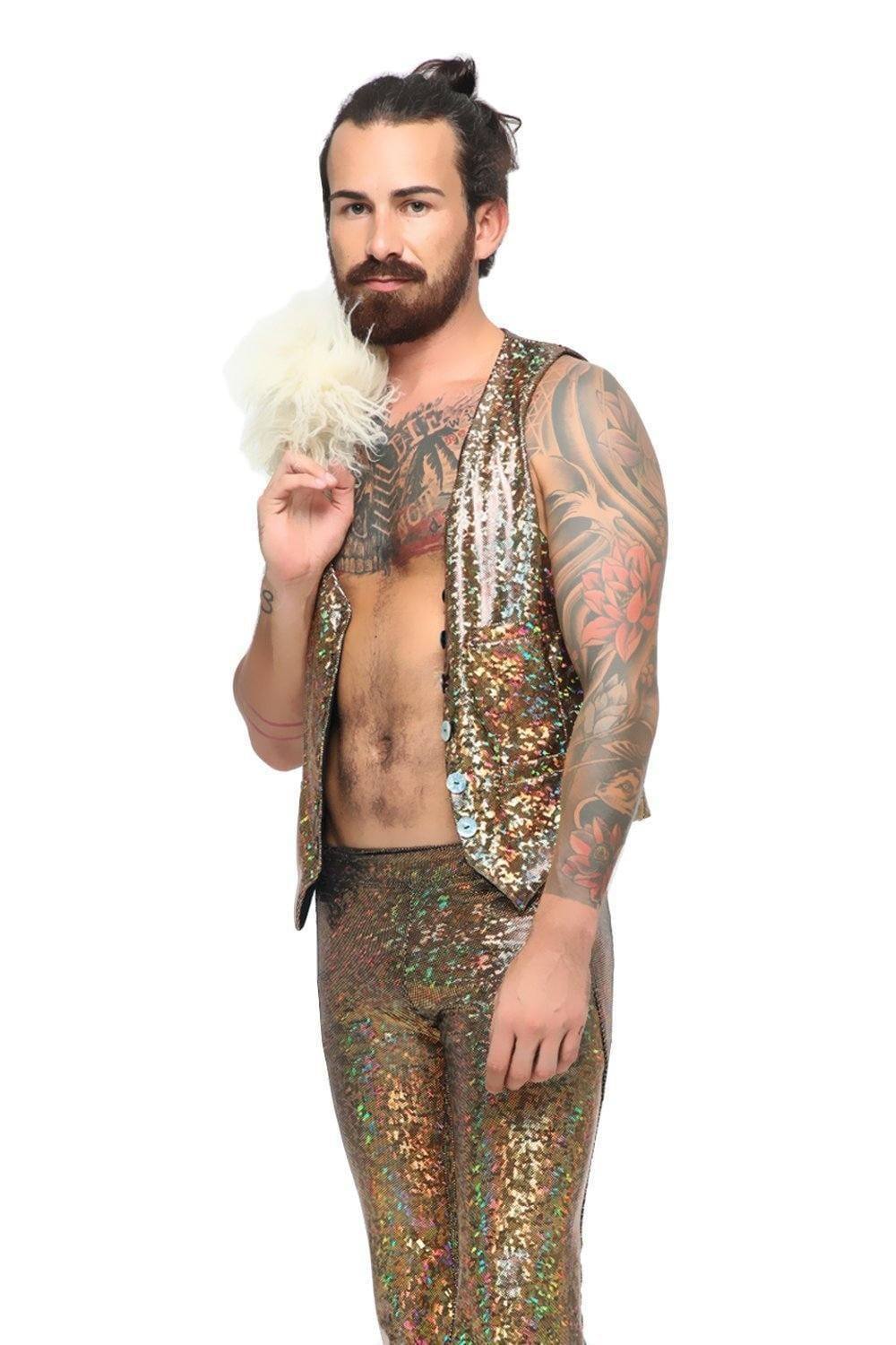 Sea Dragon Studio Mens Holographic Dancing Vest 13 Colors Mens Tops