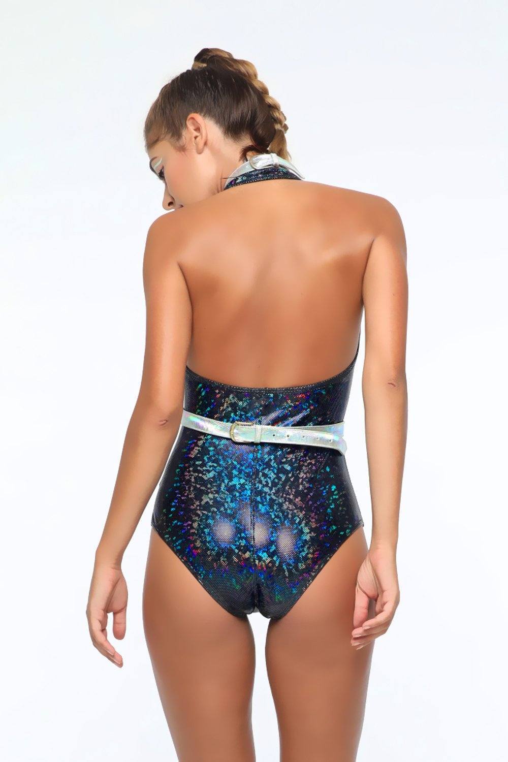 Holographic Leather Harness Leather SEA DRAGON STUDIO 