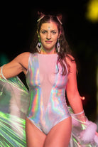 Liquid Lightning Mesh-Front Bodysuit Womens Bodysuits SEA DRAGON STUDIO XSMALL 